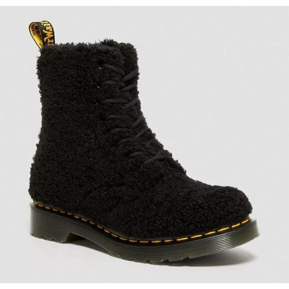 Dr. Martens Shoes - Dr. Martens 1460 PASCAL WOMEN'S FAUX SHEARLING BOOTS Size 7 Black